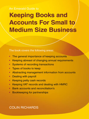cover image of Keeping Books and Accounts for Small to Medium Size Business